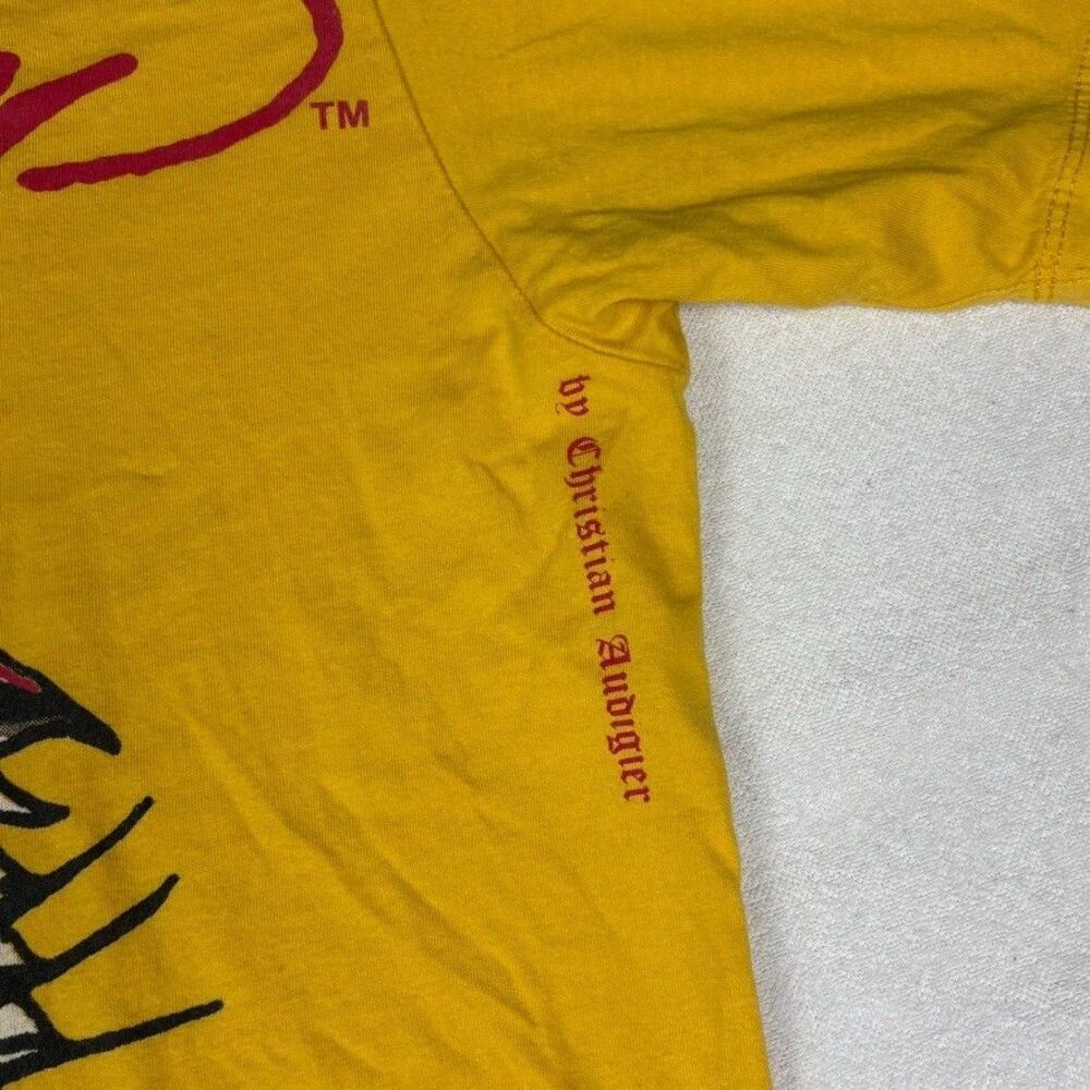 Vintage Ed Hardy T Shirt 2XL Tiger Graphic Yellow Christian Audigier Y2K USA‎ - Picture 3 of 11